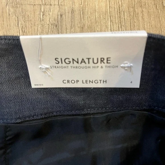 NWT Ann Taylor Factory Signature Straight Crop Pants Charcoal - Picture 5 of 11